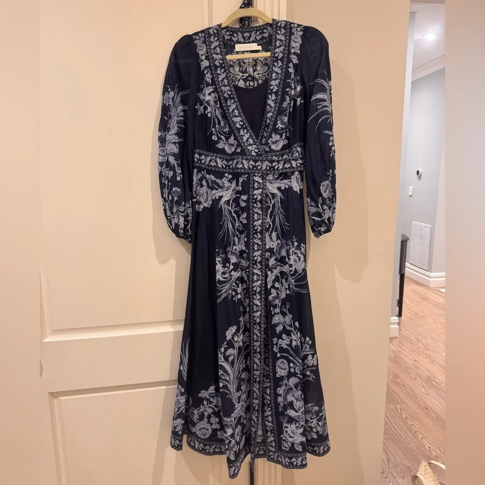 Aliane Wrap Long Dress - Picture 6 of 8